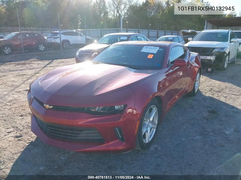 2017 Chevrolet Camaro 1Lt VIN: 1G1FB1RX5H0132945 Lot: 40761513