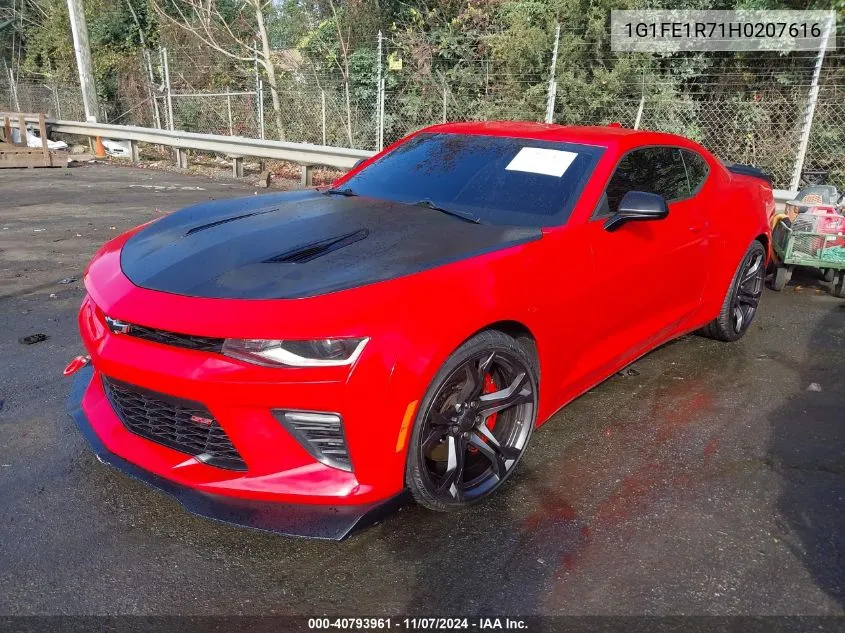 2017 Chevrolet Camaro 1Ss VIN: 1G1FE1R71H0207616 Lot: 40793961