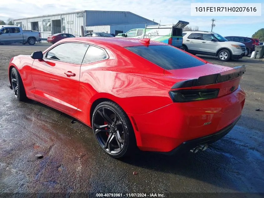 2017 Chevrolet Camaro 1Ss VIN: 1G1FE1R71H0207616 Lot: 40793961