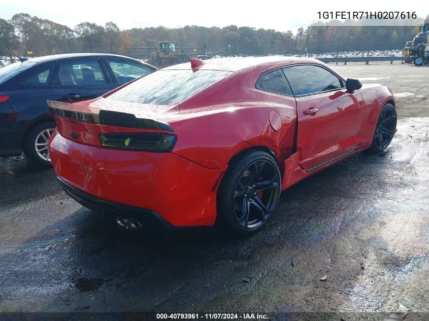 2017 Chevrolet Camaro 1Ss VIN: 1G1FE1R71H0207616 Lot: 40793961