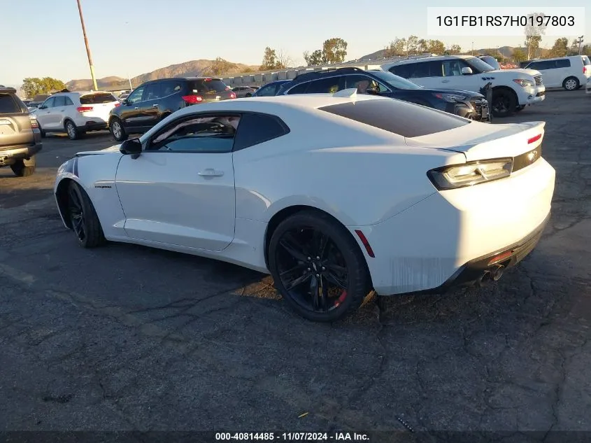 2017 Chevrolet Camaro 1Lt VIN: 1G1FB1RS7H0197803 Lot: 40814485