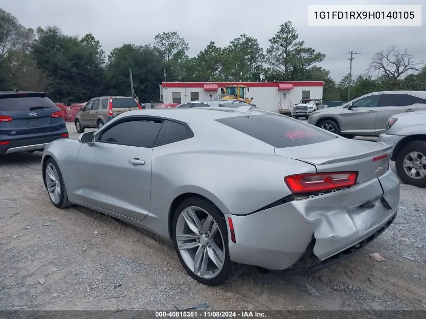 2017 Chevrolet Camaro 2Lt VIN: 1G1FD1RX9H0140105 Lot: 40815381