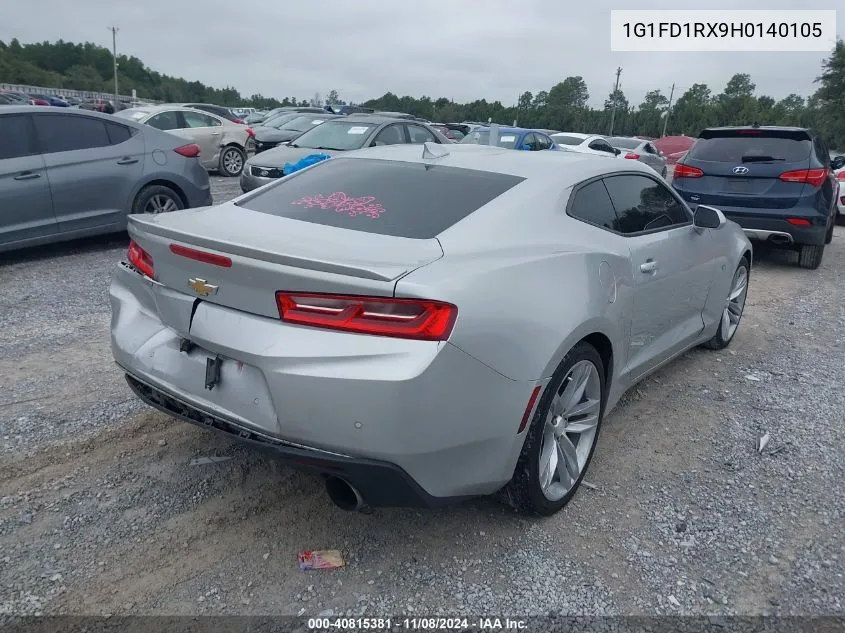 2017 Chevrolet Camaro 2Lt VIN: 1G1FD1RX9H0140105 Lot: 40815381