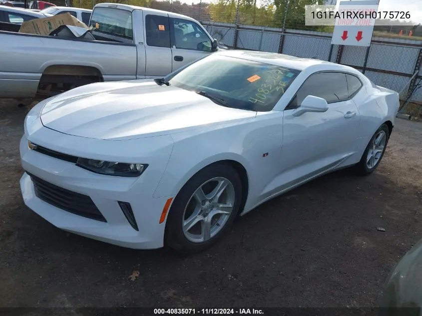 2017 Chevrolet Camaro 1Ls VIN: 1G1FA1RX6H0175726 Lot: 40835071