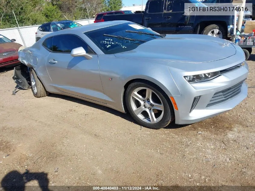 1G1FB1RS3H0174616 2017 Chevrolet Camaro 1Lt