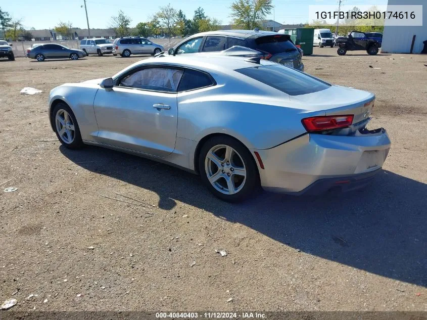 1G1FB1RS3H0174616 2017 Chevrolet Camaro 1Lt