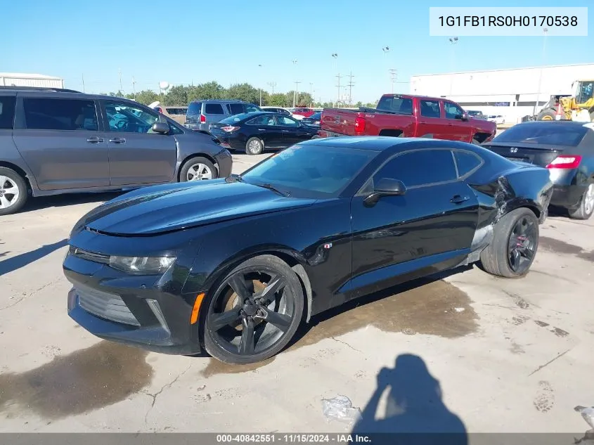 2017 Chevrolet Camaro 1Lt VIN: 1G1FB1RS0H0170538 Lot: 40842551