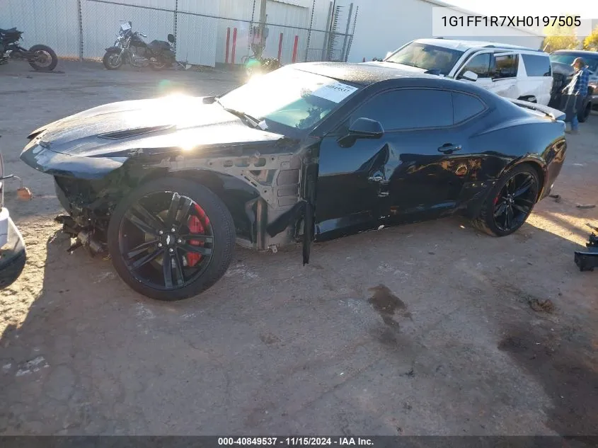 2017 Chevrolet Camaro 1Ss VIN: 1G1FF1R7XH0197505 Lot: 40849537