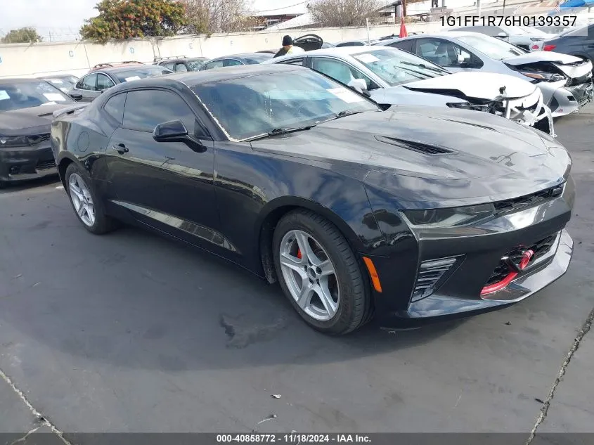 2017 Chevrolet Camaro 1Ss VIN: 1G1FF1R76H0139357 Lot: 40858772