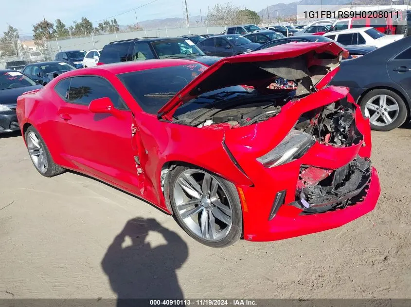 2017 Chevrolet Camaro 1Lt VIN: 1G1FB1RS9H0208011 Lot: 40910113