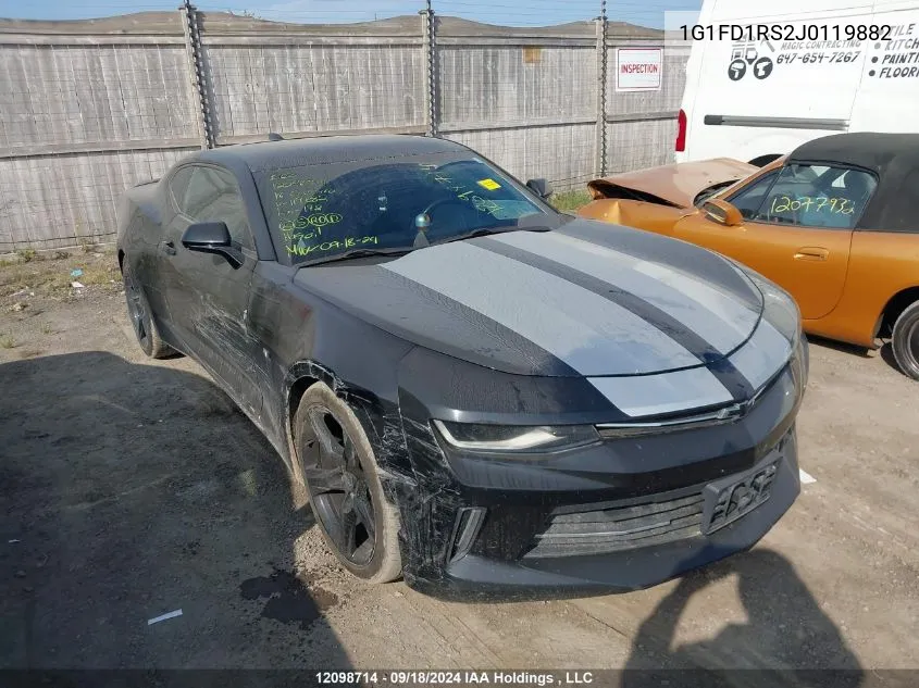 2018 Chevrolet Camaro VIN: 1G1FD1RS2J0119882 Lot: 12098714