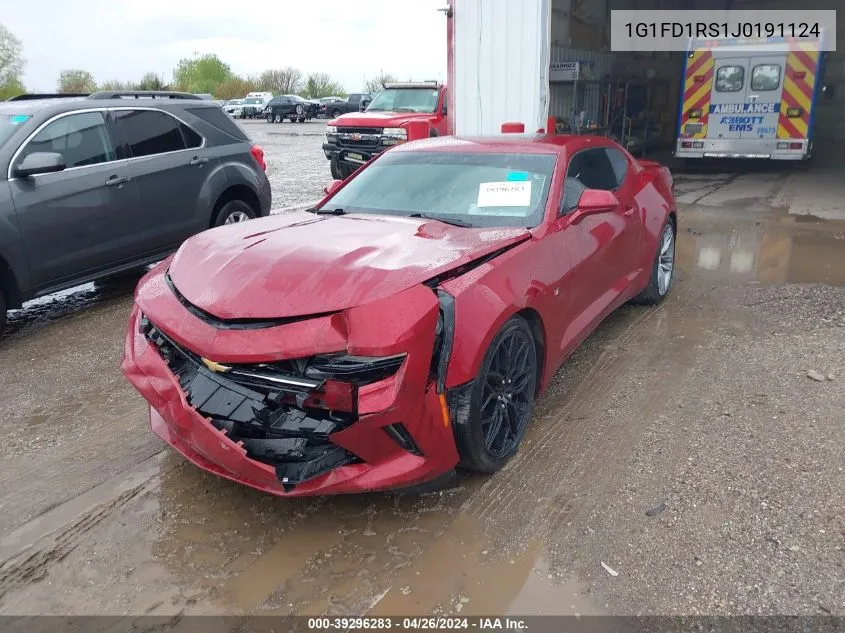 1G1FD1RS1J0191124 2018 Chevrolet Camaro 2Lt