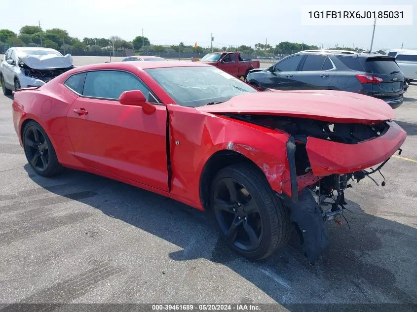 1G1FB1RX6J0185031 2018 Chevrolet Camaro 1Lt