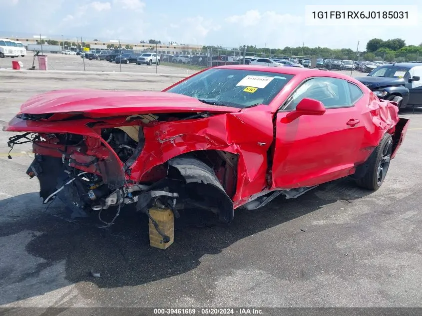 1G1FB1RX6J0185031 2018 Chevrolet Camaro 1Lt