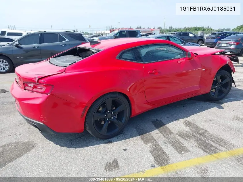 1G1FB1RX6J0185031 2018 Chevrolet Camaro 1Lt