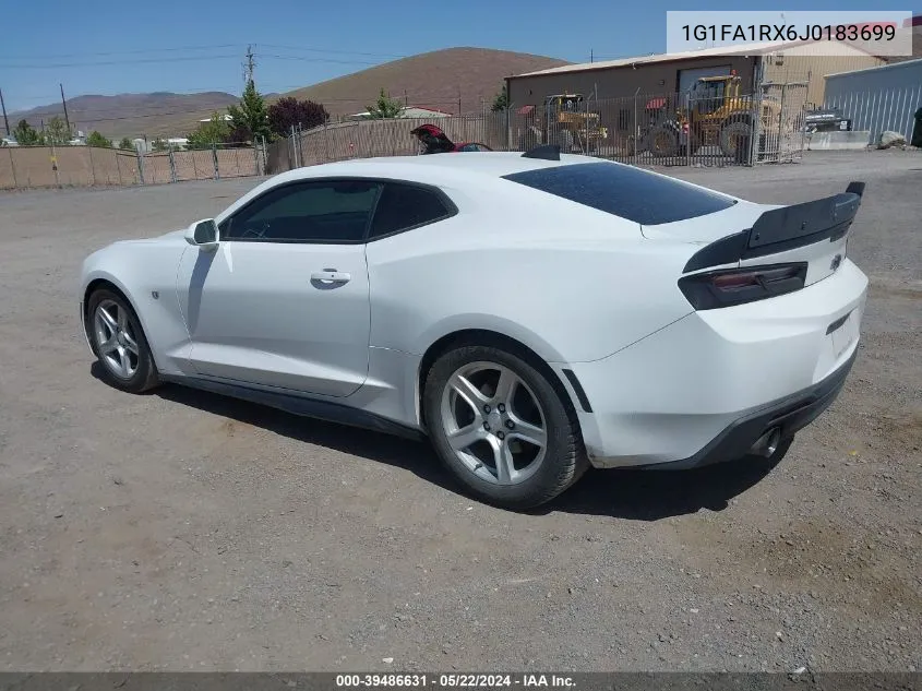 2018 Chevrolet Camaro 1Ls VIN: 1G1FA1RX6J0183699 Lot: 39486631