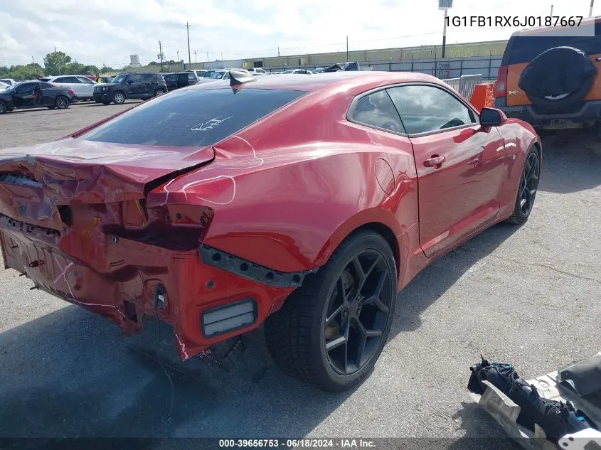 1G1FB1RX6J0187667 2018 Chevrolet Camaro 1Lt