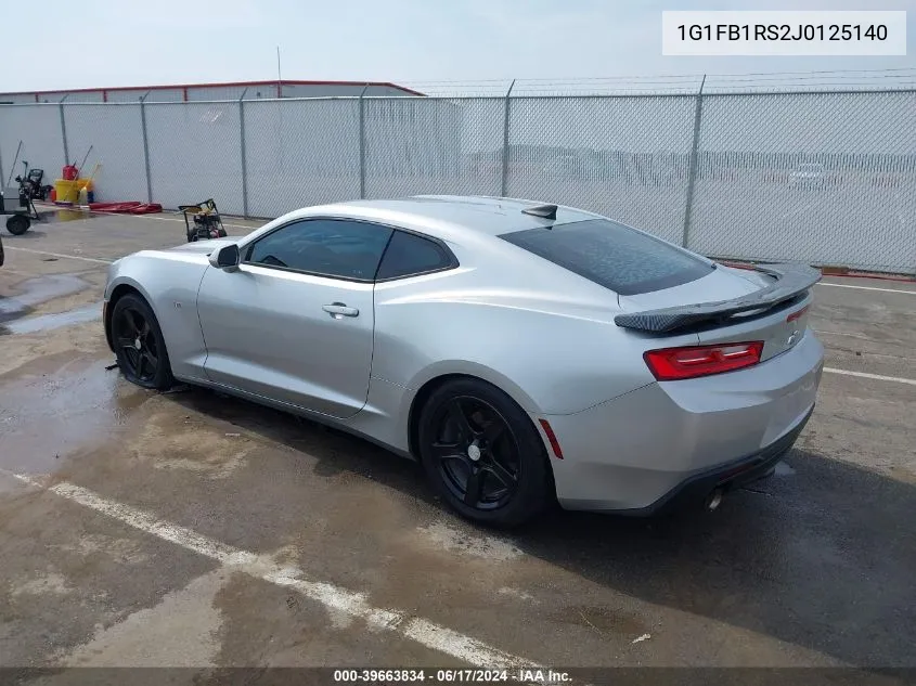 1G1FB1RS2J0125140 2018 Chevrolet Camaro 1Lt