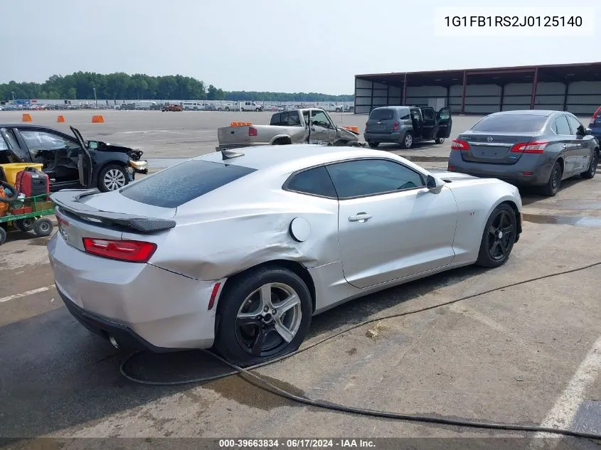 2018 Chevrolet Camaro 1Lt VIN: 1G1FB1RS2J0125140 Lot: 39663834