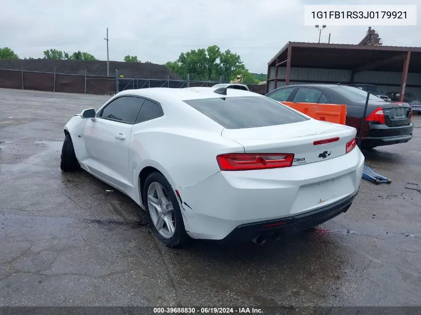 1G1FB1RS3J0179921 2018 Chevrolet Camaro 1Lt