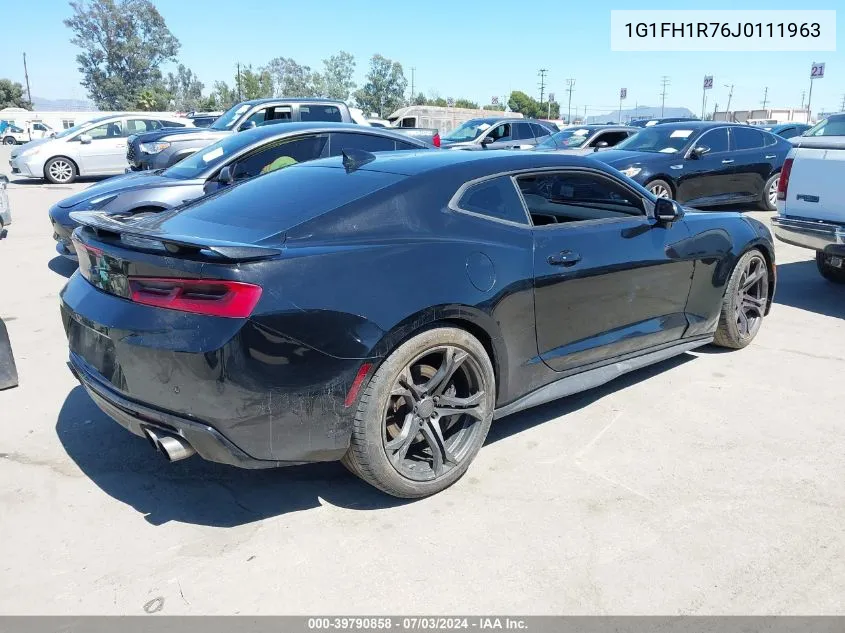 2018 Chevrolet Camaro 2Ss VIN: 1G1FH1R76J0111963 Lot: 39790858