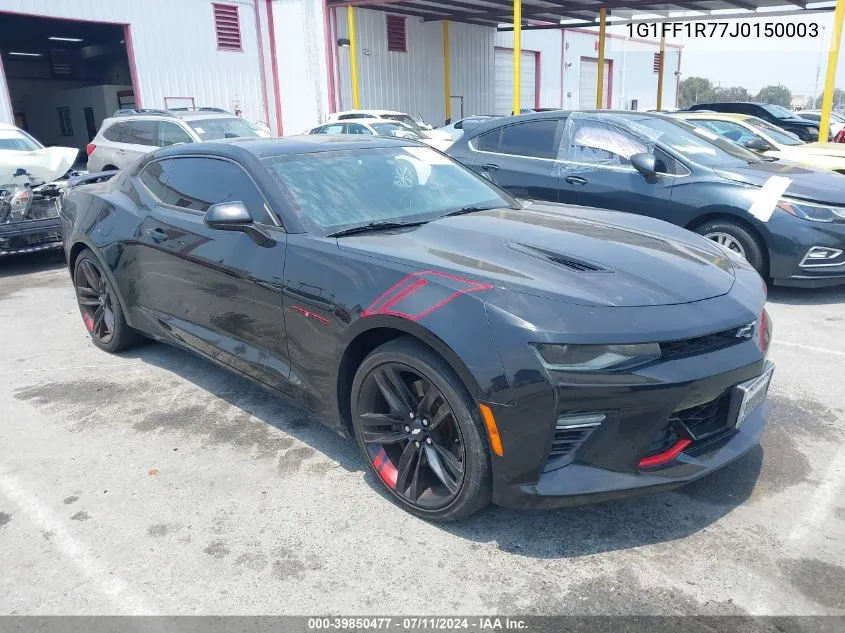 1G1FF1R77J0150003 2018 Chevrolet Camaro 1Ss