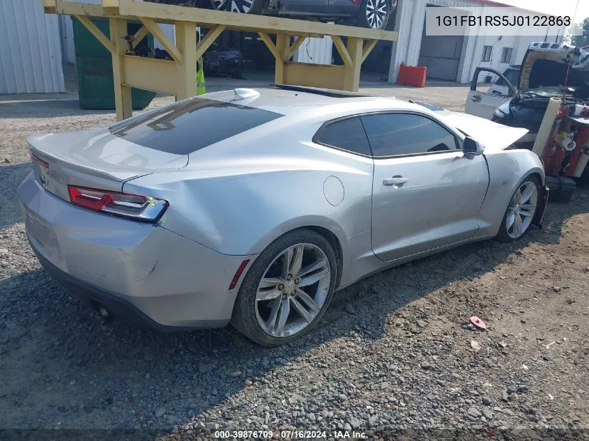 2018 Chevrolet Camaro 1Lt VIN: 1G1FB1RS5J0122863 Lot: 39876709