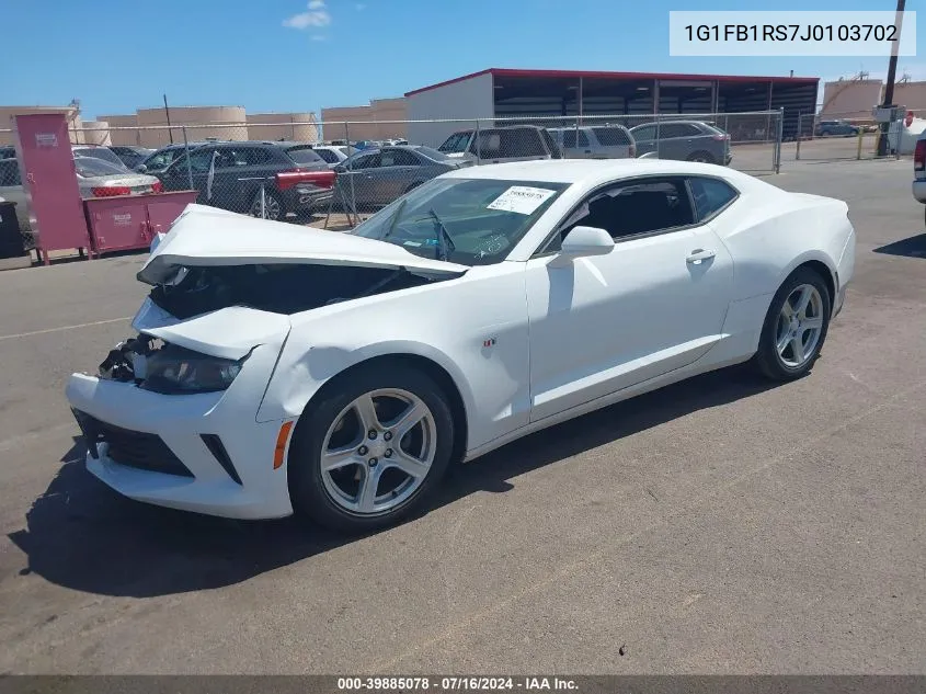 1G1FB1RS7J0103702 2018 Chevrolet Camaro 1Lt