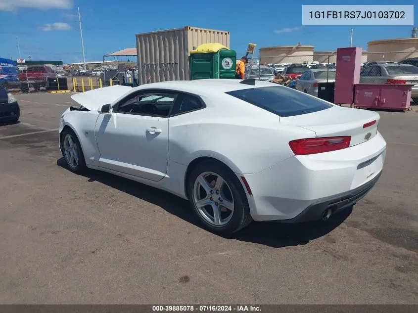 1G1FB1RS7J0103702 2018 Chevrolet Camaro 1Lt