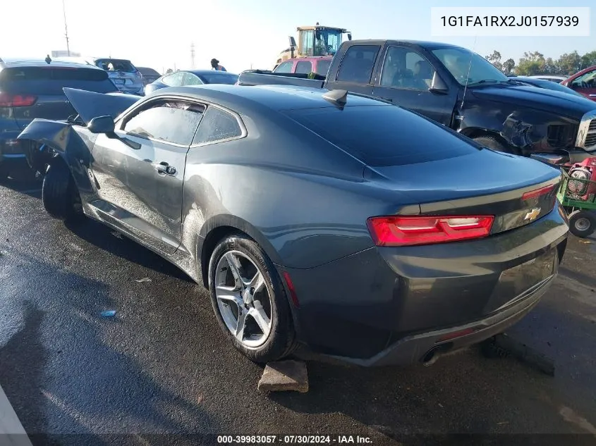 2018 Chevrolet Camaro 1Ls VIN: 1G1FA1RX2J0157939 Lot: 39983057