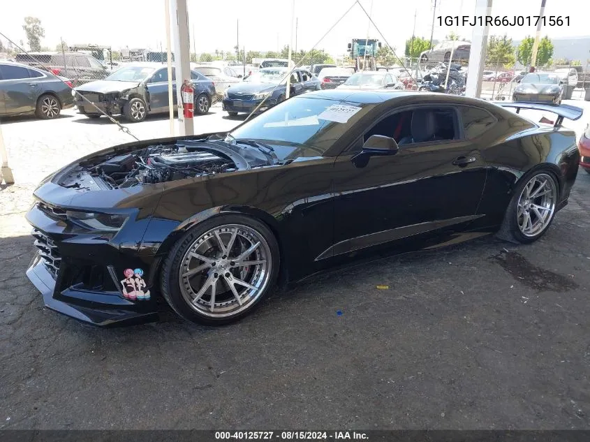 2018 Chevrolet Camaro Zl1 VIN: 1G1FJ1R66J0171561 Lot: 40125727