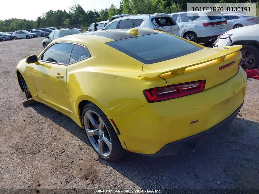 1G1FF1R70J0130191 2018 Chevrolet Camaro 1Ss