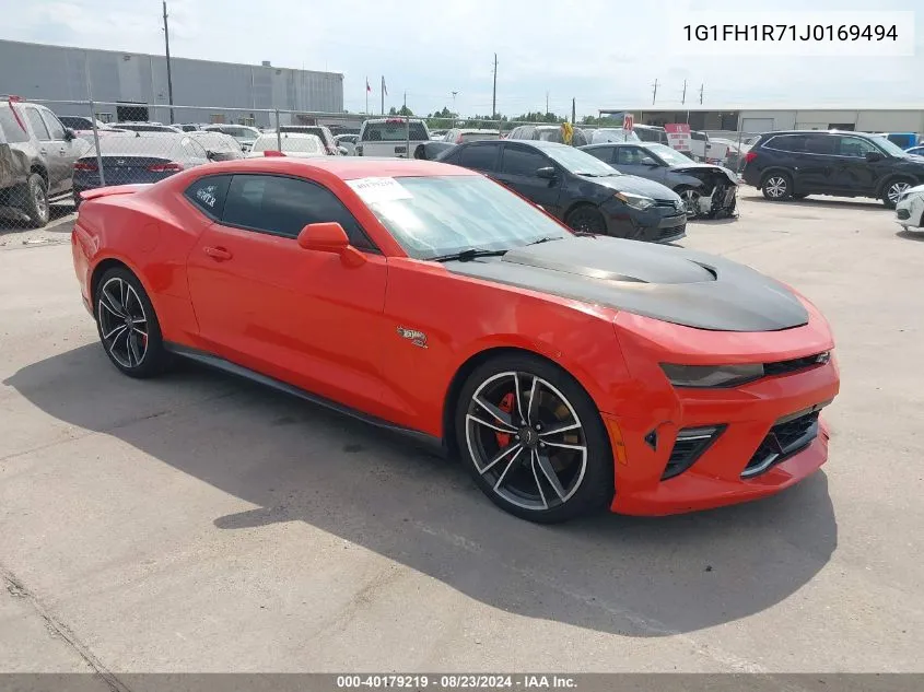 2018 Chevrolet Camaro 2Ss VIN: 1G1FH1R71J0169494 Lot: 40179219