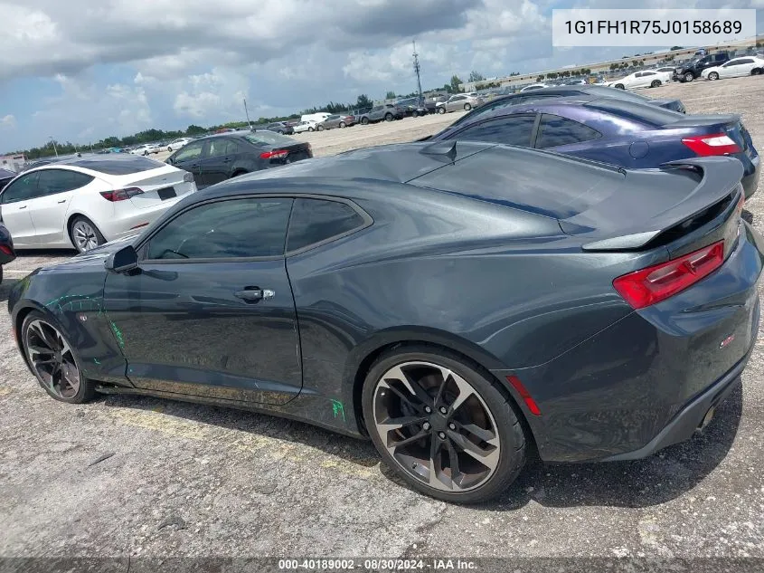 2018 Chevrolet Camaro 2Ss VIN: 1G1FH1R75J0158689 Lot: 40189002