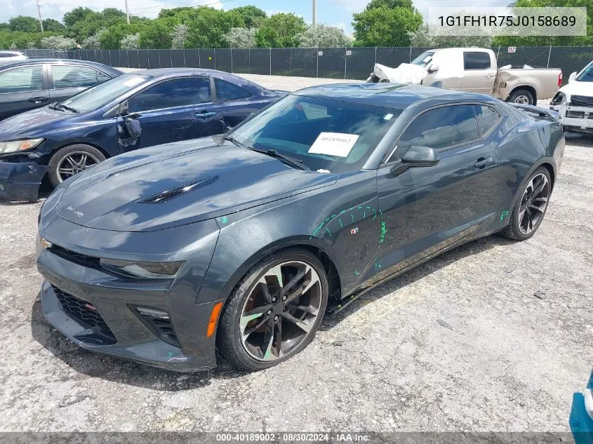 2018 Chevrolet Camaro 2Ss VIN: 1G1FH1R75J0158689 Lot: 40189002