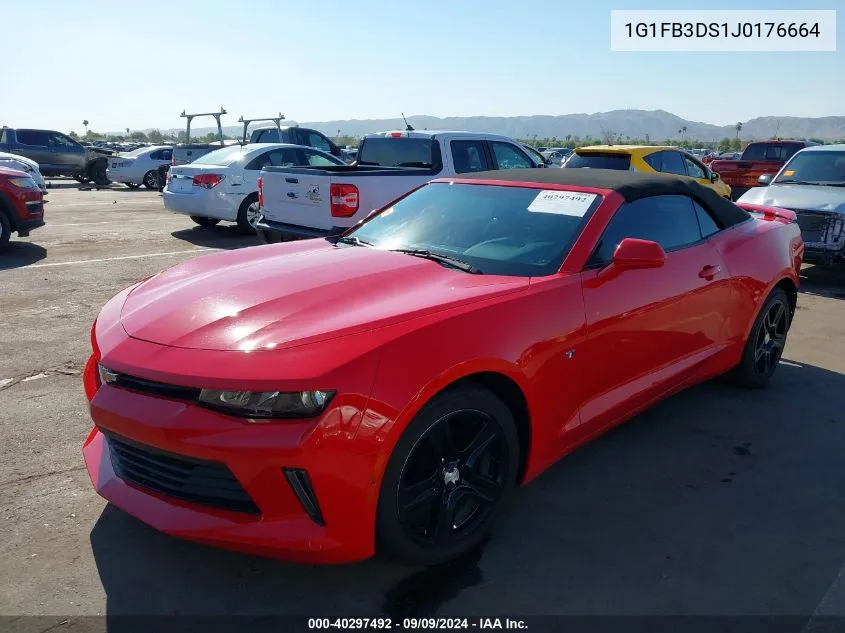 2018 Chevrolet Camaro 1Lt VIN: 1G1FB3DS1J0176664 Lot: 40297492