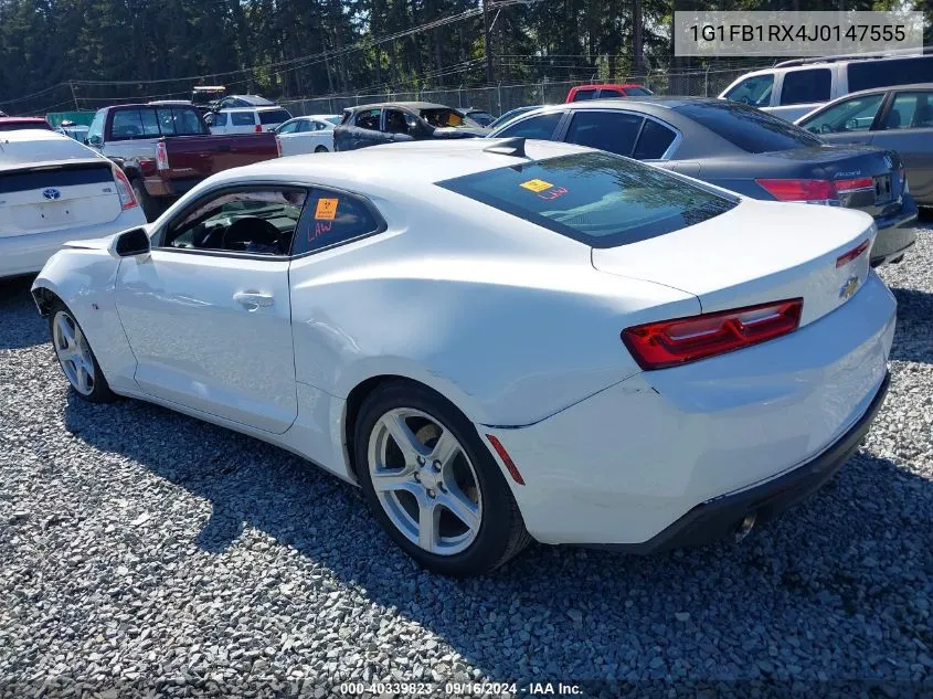 2018 Chevrolet Camaro 1Lt VIN: 1G1FB1RX4J0147555 Lot: 40339823