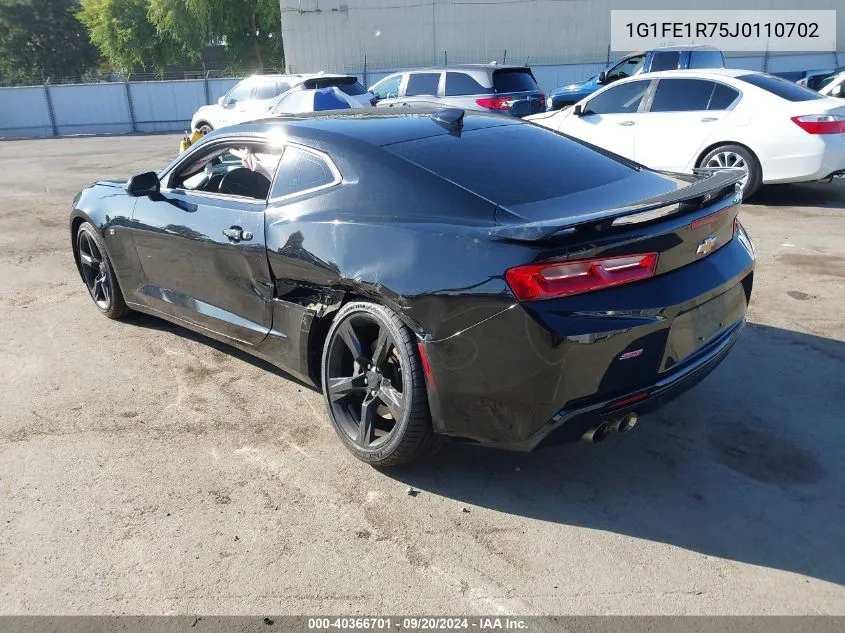 2018 Chevrolet Camaro 1Ss VIN: 1G1FE1R75J0110702 Lot: 40366701