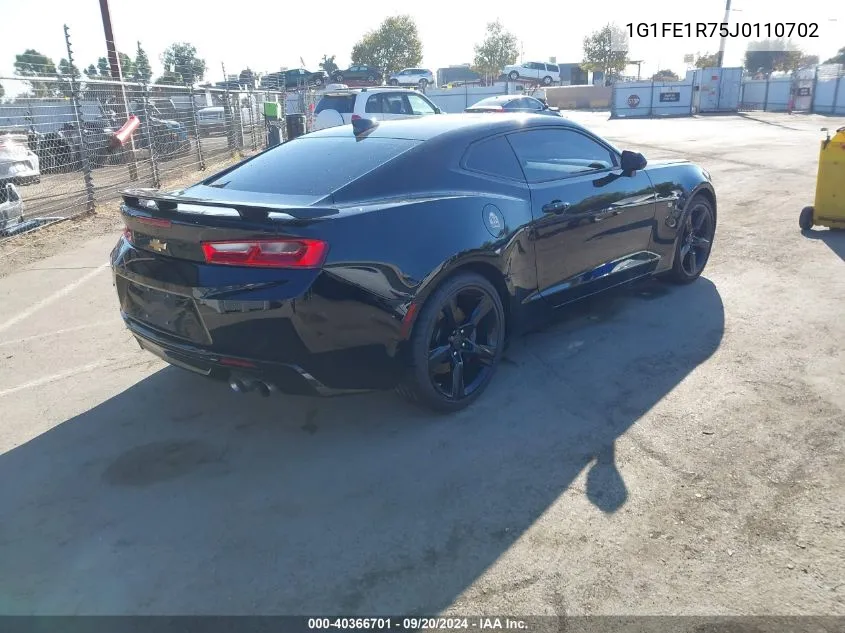 2018 Chevrolet Camaro 1Ss VIN: 1G1FE1R75J0110702 Lot: 40366701