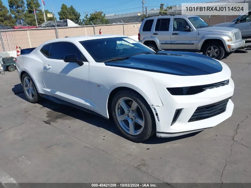 2018 Chevrolet Camaro 1Lt VIN: 1G1FB1RX4J0114524 Lot: 40421208