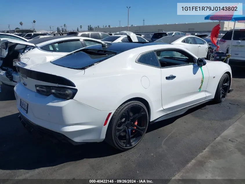 2018 Chevrolet Camaro 1Ss VIN: 1G1FE1R79J0143802 Lot: 40422145