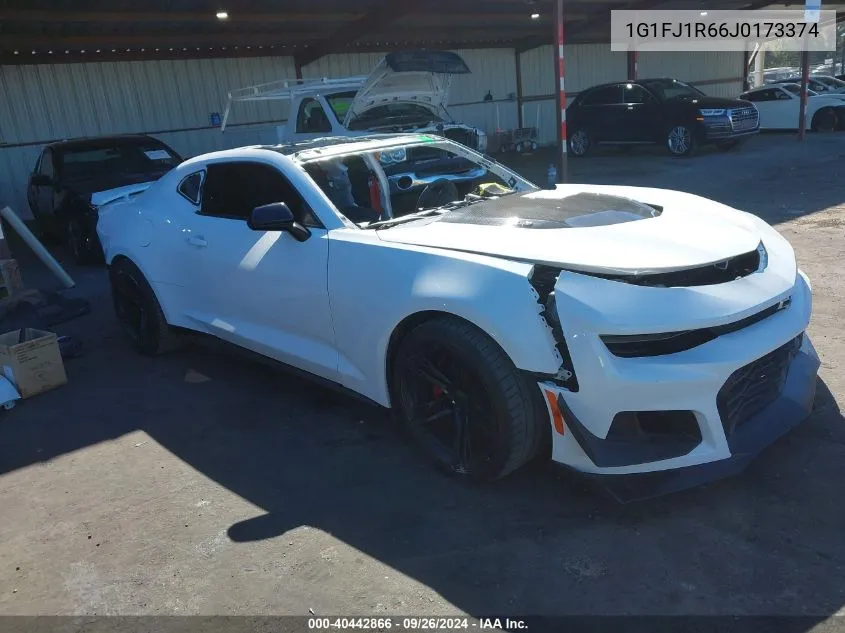 2018 Chevrolet Camaro Zl1 VIN: 1G1FJ1R66J0173374 Lot: 40442866