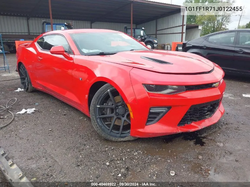 2018 Chevrolet Camaro 1Ss VIN: 1G1FF1R71J0122455 Lot: 40469922