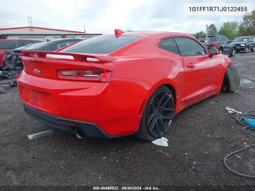 2018 Chevrolet Camaro 1Ss VIN: 1G1FF1R71J0122455 Lot: 40469922