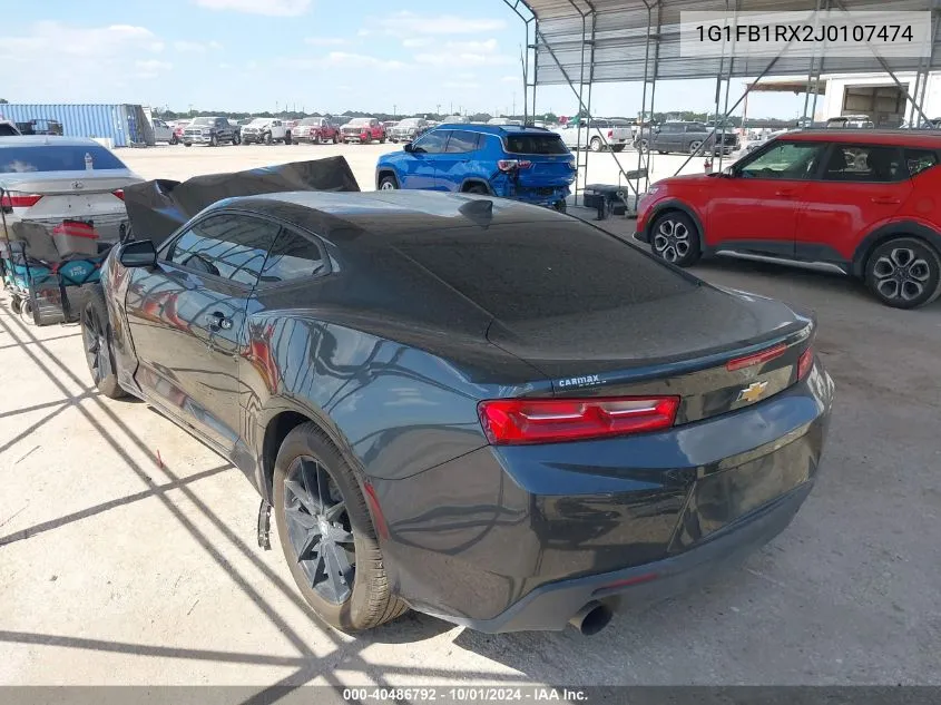 2018 Chevrolet Camaro 1Lt VIN: 1G1FB1RX2J0107474 Lot: 40486792