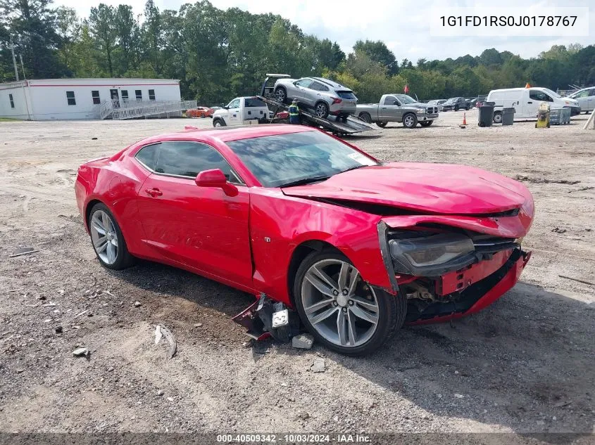 2018 Chevrolet Camaro 2Lt VIN: 1G1FD1RS0J0178767 Lot: 40509342