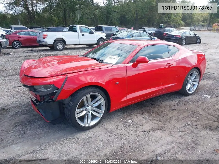 2018 Chevrolet Camaro 2Lt VIN: 1G1FD1RS0J0178767 Lot: 40509342