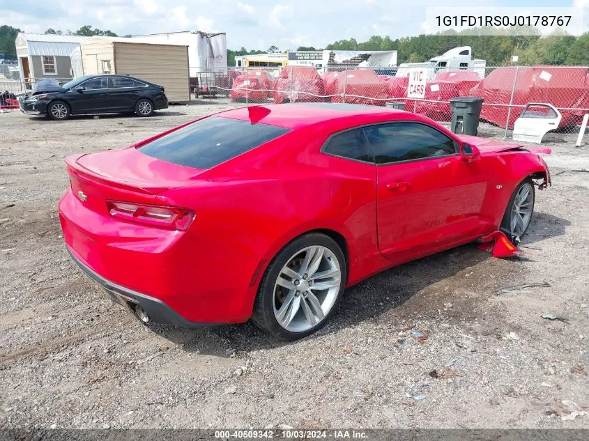 2018 Chevrolet Camaro 2Lt VIN: 1G1FD1RS0J0178767 Lot: 40509342