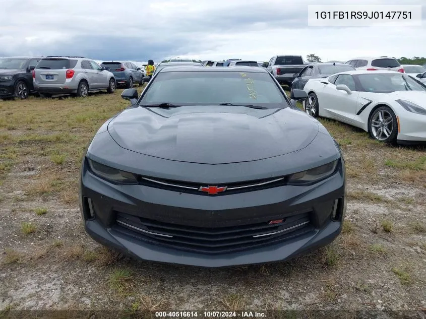 2018 Chevrolet Camaro Lt VIN: 1G1FB1RS9J0147751 Lot: 40516614