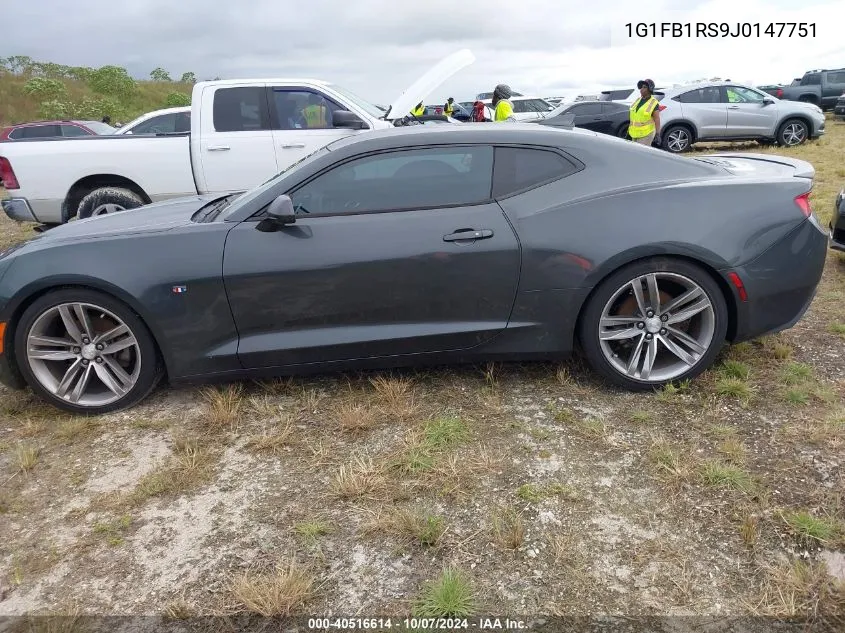 2018 Chevrolet Camaro Lt VIN: 1G1FB1RS9J0147751 Lot: 40516614